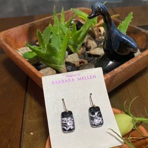 BARBARA MELLEN DICHROIC EARRINGS